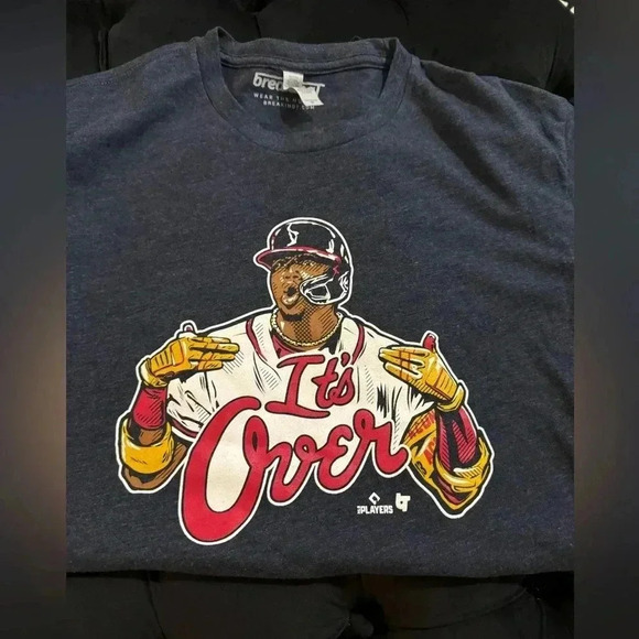 Breaking T Other - Ronald Acuna It’s Over Atlanta Braves baseball MLB Adult short sleeve T-Shirt